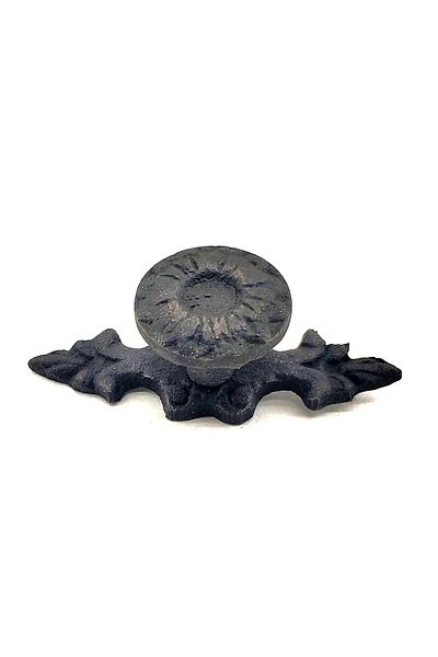 Şener collection Oxide Colored Antique Style Decorative Brass Flower Button - 20X53 mm