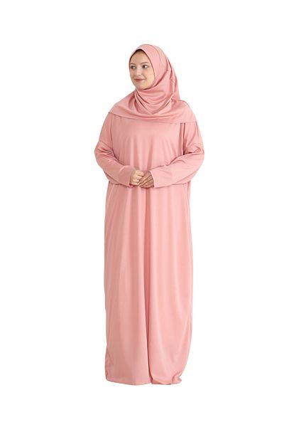 Modish Group Prayer Dress Scarf Prayer Rug Rosary Set, Islamic Clothing Suit Ferace Turban Shawl