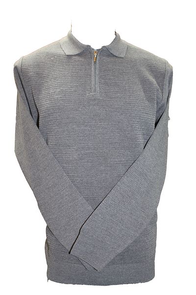 Nehir Men's Zippered Polo Neck Wool Teiko