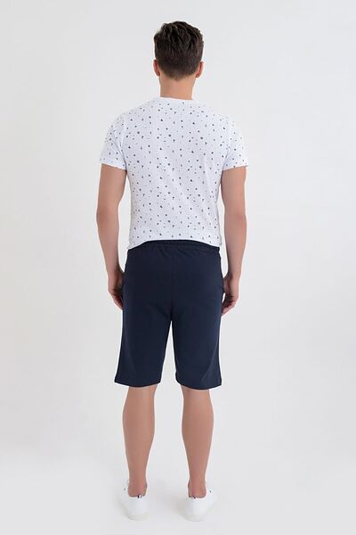 DYNAMO Чоловічі бермуди темно-синього кольору з еластичною талією та кишенями 200