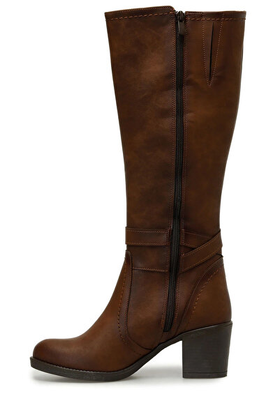 Leona Topuklu Kauçuk Taban Kadın Çizme.