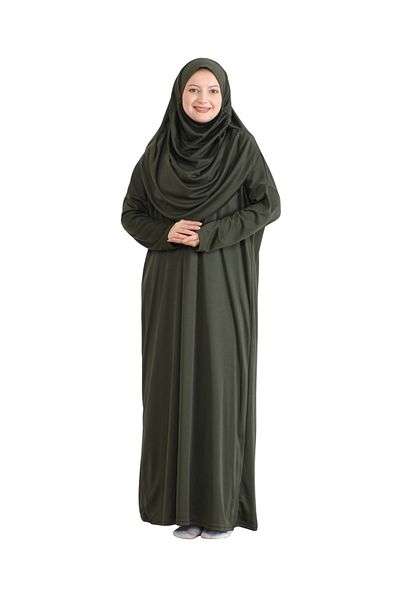 Modish Group Prayer Dress - Pouch, Scarf and Rosary Ready, Hijab Clothing and Turban Set