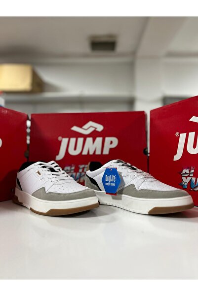 Jump 28662 White-Grey-Brown Men's Sports Shoes