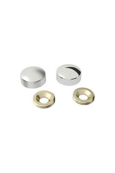 Şener collection Chrome Screw Covering Cap - 25 Mm, 5 Pieces