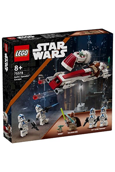 Evelise LEGO STAR WARS EVADARE PE MOTOCICLETA DE VITEZA BARC 75378