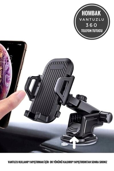 Genel Markalar Uzayabilen Vantuzlu Cep Araç Telefon Tutucu Oto Araba Içi Tele...