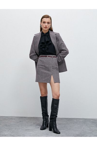 Koton Fustă mini cu talie inalta cu centură