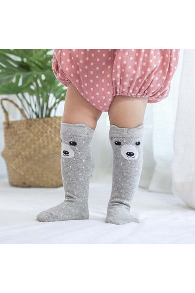 OEM Sosete lungi cu animalute Drool (Culoare: Gri )
