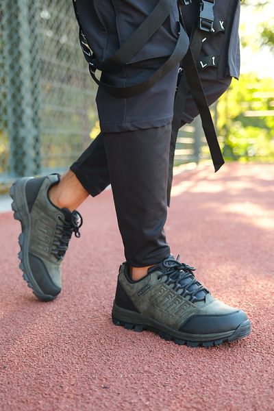 Riccon Khakifarbene Unisex-Trekkingschuhe 0012x5