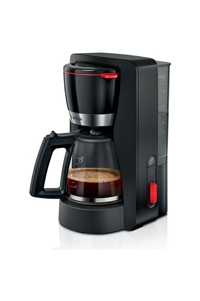 Bosch Comfortline Aroma+ Filter Coffee Maker - 1.25 L, Aroma Protection Glass Carafe, 10-15 Cup