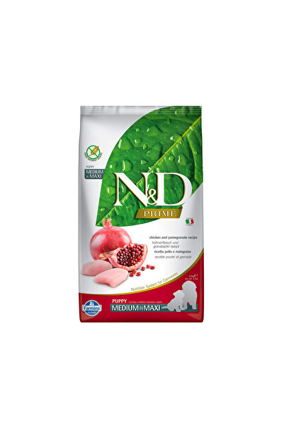 Farmina N&D Prime Chicken and Pomegranate Medium and Maxi Dry Puppy Food - 2....