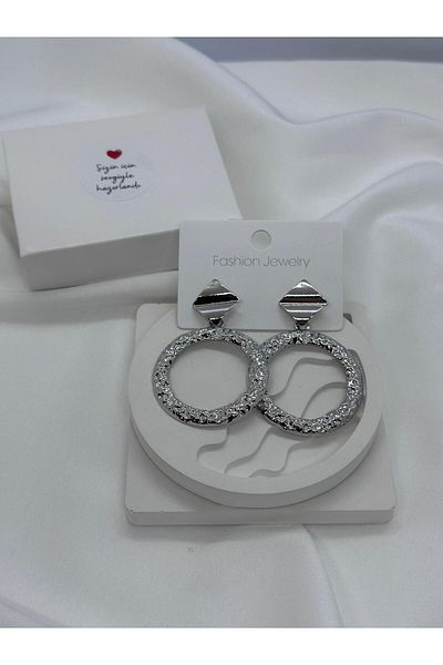 KUMRU BİJUTERİ Purified Surface Ring Earring
