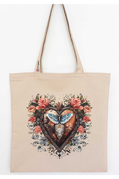 F17 Ajans με τύπωμα Λινό υφασμάτινο τσαντάκι