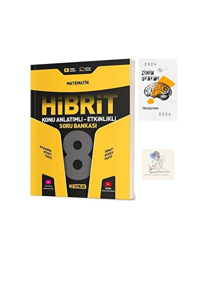 Hız Yayınları HIZ 8.SINIF HİBRİT MATEMATİK KONU ANLATIM+ZİHİN DENEME(SEVİLENK...