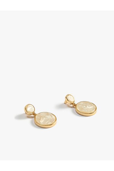 Koton Geometric Shaped Stone Earrings