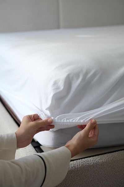 NEEDLE Λευκό Μονό Εφαρμοσμένο Σεντόνι
