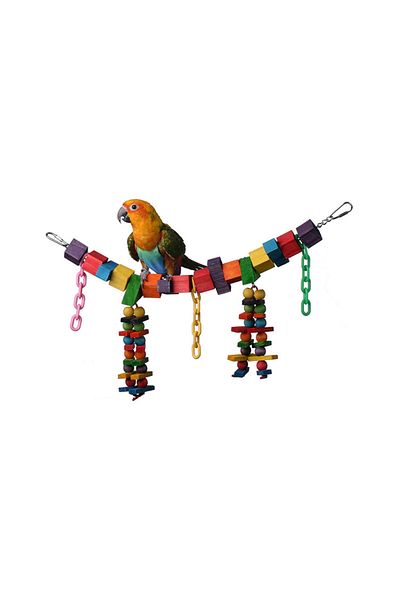 SUPER BIRD Rainbow Bridge Jr Bird Toy