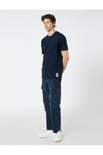 Koton Λεπτομερείς ραφές με κουμπιά Cargo Jeans με λεπτομερή ραφή