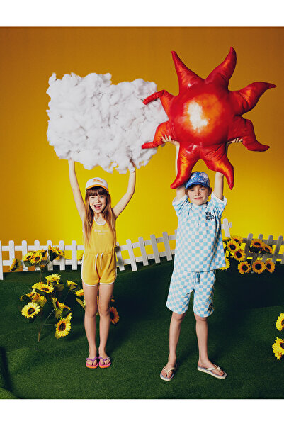 Koton Cap Şapka Pamuklu Dalga Baskılı