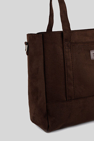 ALTUDA Geanta de umar de dama din piele intoarsa cu fermoar