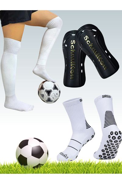 Sirius Sportswear 3-Piece Football Training Set - Rubber Towel Sole, Long Leggings and Kaval Protective Socks 37/44