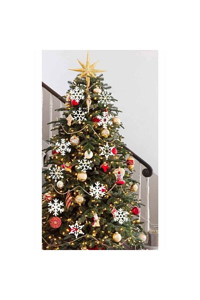 ZOBS 14 Christmas Tree Ornaments Snowflake