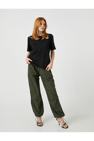 Koton Tricou cu text brodat cu decolteu rotund