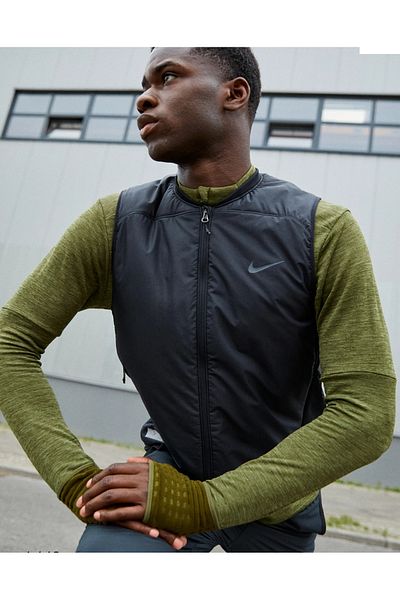 Nike Aerolayer Therma-Fit Adv Men's Running Vest - Full-Zip Lion Sport