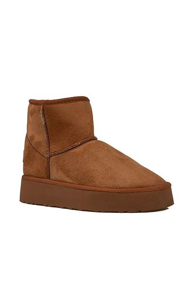 Pierre Cardin Tan Medium Size Γυναικείες Suede Μπότες PC-52710