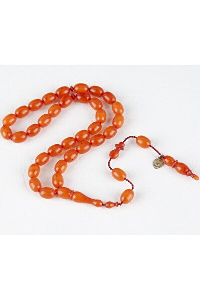 LapisDo مسبحة عنبر بيزي مقطعة 8x11 ملم