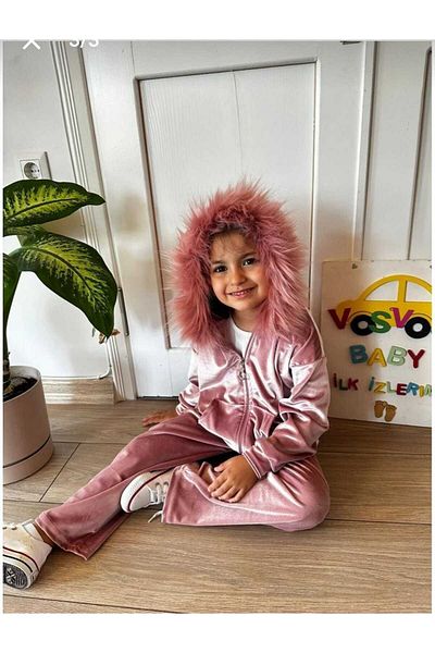 EFSACE Velvet Set - Furry and Hooded