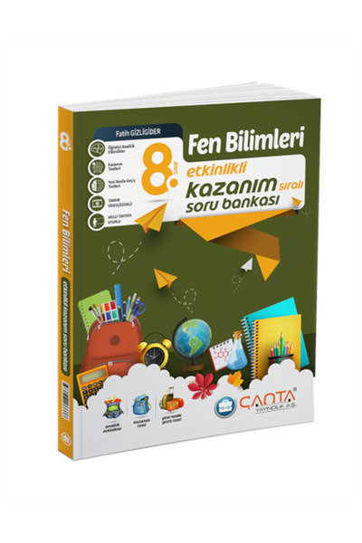 Çanta Yayınları 8.Sınıf Kazanım Fen Bilimleri Soru Bankası 2024
