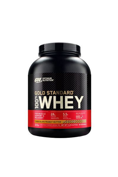 Optimum Nutrition Gold Standard 100% Whey Protein, Chocolate Peanut Butter, 5 LB