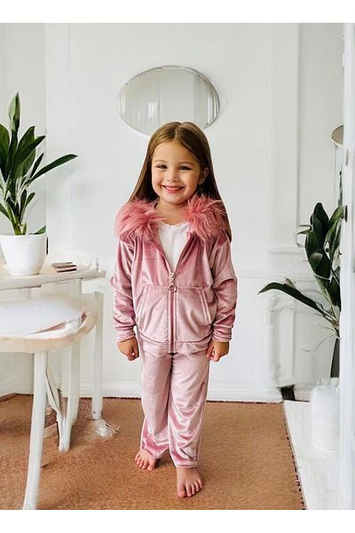 EFSACE Velvet Set - Furry and Hooded
