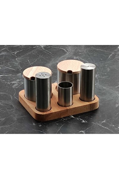 KT HOME Kafe Restaurant Lokanta Tuzluk Biberlik Baharatlık Kürdanlık Seti Pas...