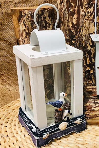 ThenTech Martı Figürlü Denizci Temalı Mumluk Metal Duvara Asılabilir Denizci ...