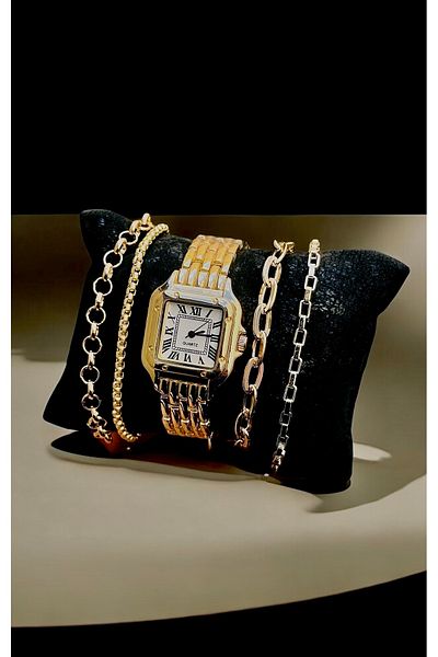 pullmarkt 4 Pieces Bracelet + Casual Series - Wrist Watch