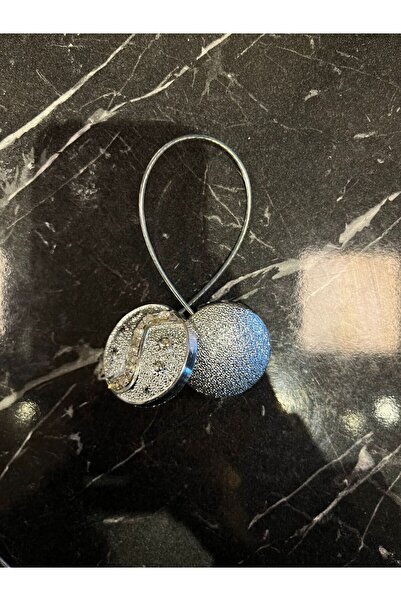 ÖzenEvim Silver Colored 5 Pieces Magnet Curtain Buckle - Latch and Collector