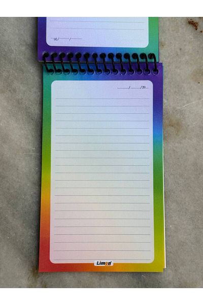 LİMON DEFTER Paperback Spiral Notepad (16X10)