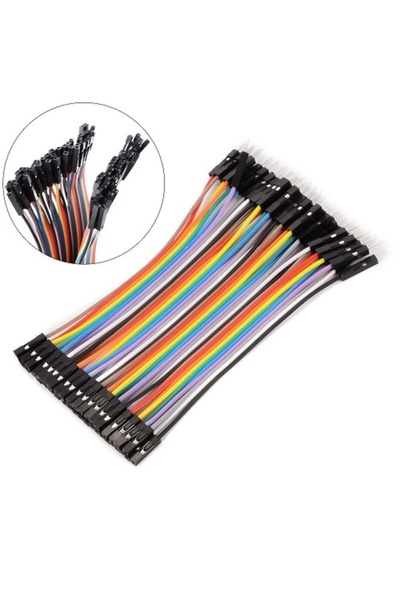 Genel Markalar 10cm 40 Pin Dişi Erkek Dupont Kablo Breadboard Jumper