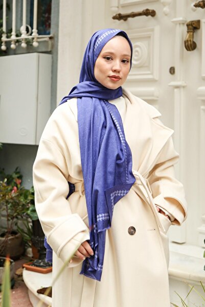 Hint İpek Şal cu monogramă MONOV02-34