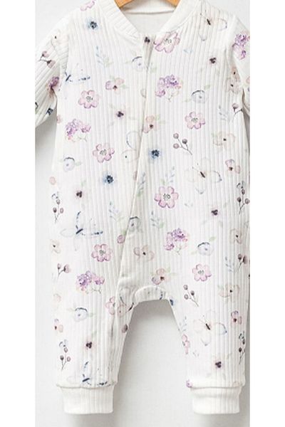 BEREKET BABY 0-3 Months Baby Romper - Cotton, Long Sleeve and Snaps Bereket Baby