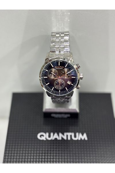 Quantum Povertech Custom Series - 100% Steel Chorograph I, 100m, 45mm, Brown Dial