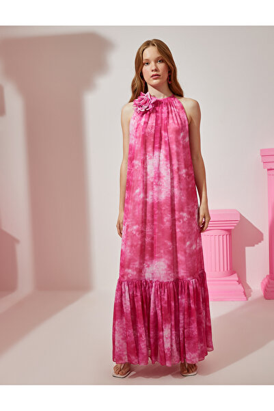 Koton Φόρεμα με λαιμόκοψη με σχέδιο