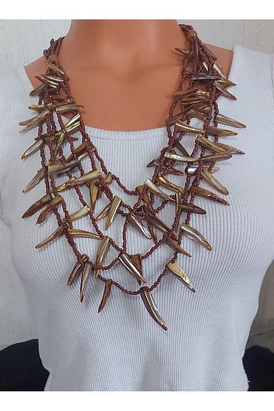 Virgo Mother of Pearl Stone Necklace