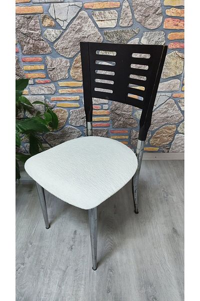 COVER TEKSTİL 4 τμχ Σιδερένιο κάλυμμα καρέκλας τραπεζαρίας Ύφασμα ζακάρ