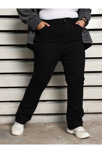 High Star By Styli Plus Size High Rise Slim Fit Jeans