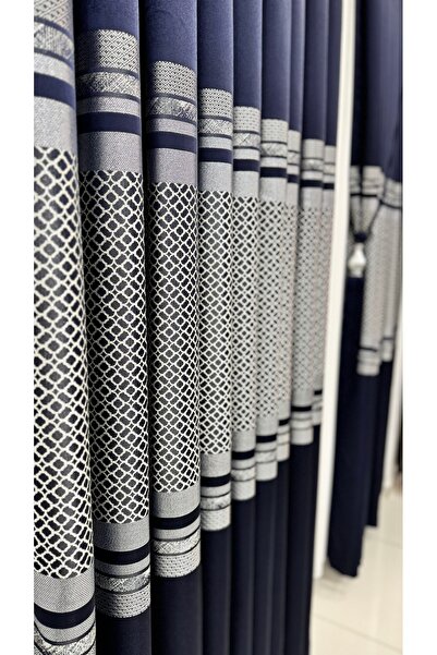 Fon Dünyası Синьо-срібна однокрила панель-штора