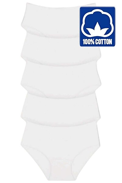 Tezzgelsin Chiloți Bato din 5 piese 100% bumbac cu talie înaltă pentru femei Chiloți din 5 piese pentru femei