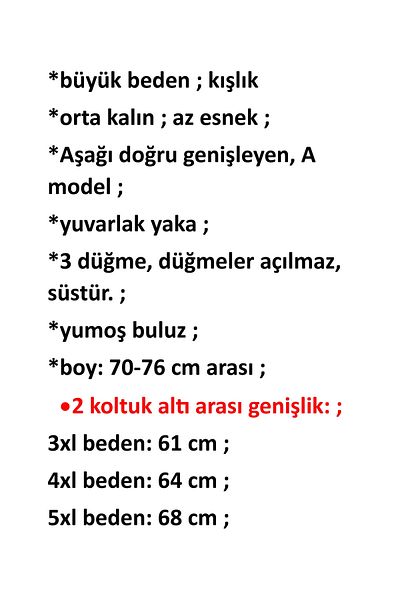 anne moda ankara Plus Size Soft Finding - Winter, A Model